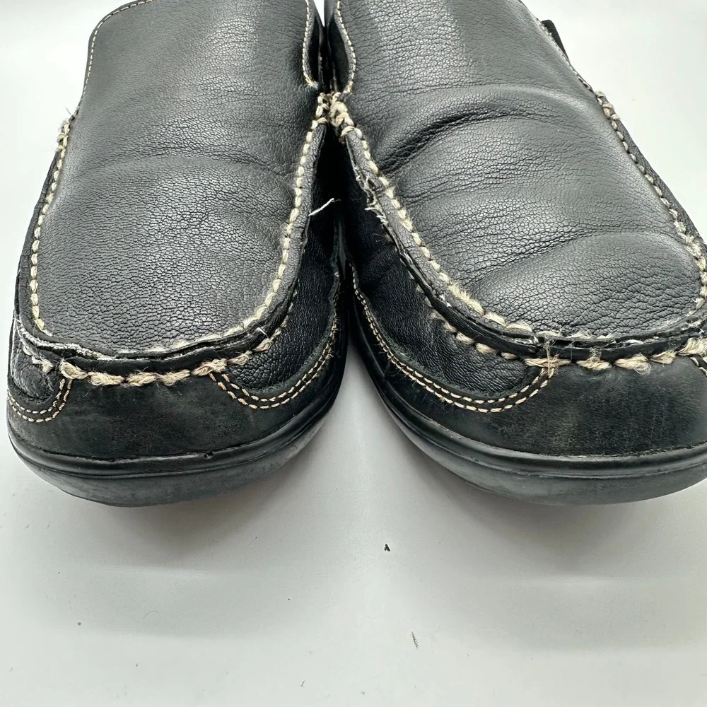 Cole Haan Tucker Venetian Black Leather Driver Loafers Mens Slip On Shoes 10.5M - Picture 3 of 11
